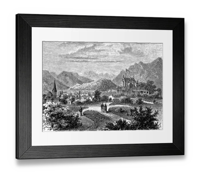 Framed Print : Ischl, Bad Ischl, in the Salzkammergut