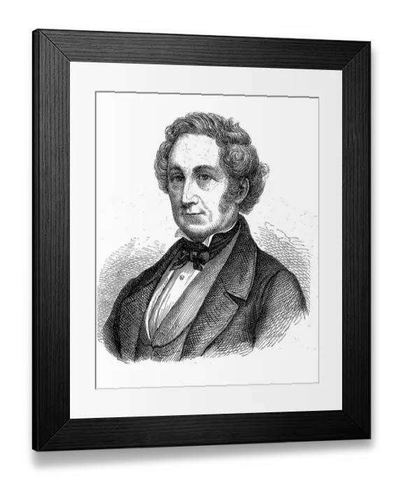 Framed Print : Johann Adam von Itzstein, 28 September 1775