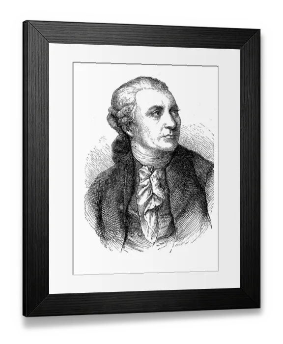 Framed Print : Friedrich Gottlieb Klopstock, 2 July 1724