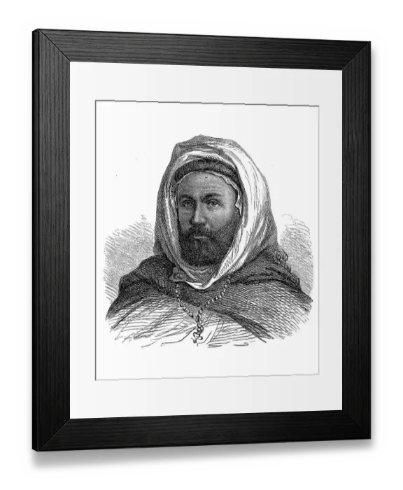 Framed Print : Man of the Kabyle tribe, Berber
