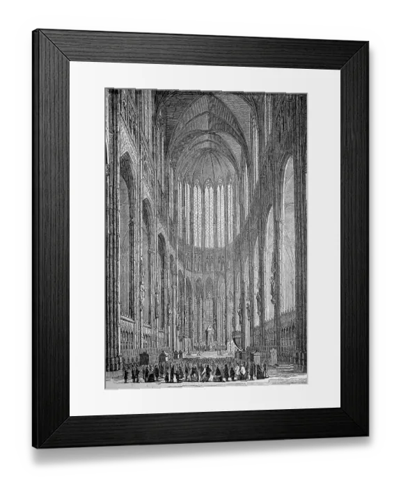 Framed Print : Interior of Cologne Cathedral, Cologne on the Rhine
