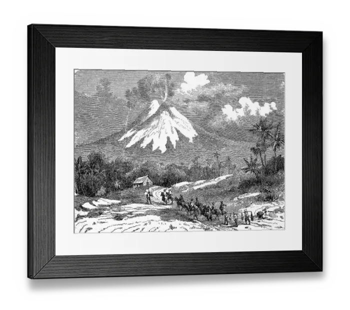 Framed Print : Semeru, also Mahameru, Great Meru
