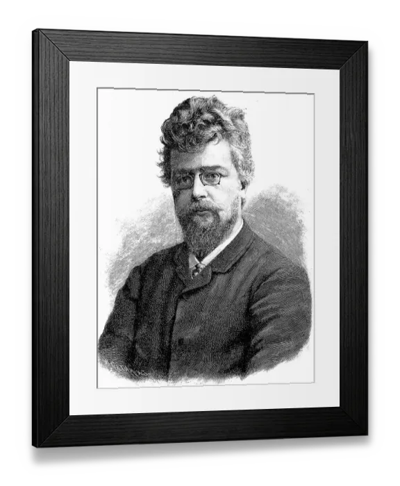 Framed Print : Ludwig Albert Ganghofer, 7 July 1855 Framed Print : Ludwig Albert Ganghofer, 7 July 1855