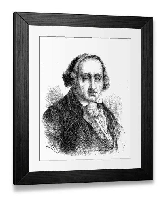 Framed Print : Joseph-Marie Jacquard, Joseph-Marie Charles called Jacquard Framed Print : Joseph-Marie Jacquard, Joseph-Marie Charles called Jacquard