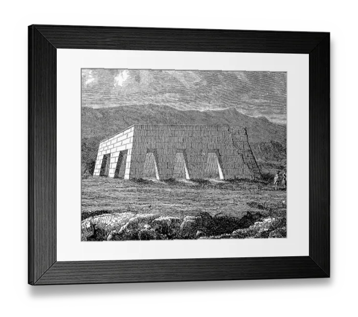 Framed Print : Ruins of the temple of Huiracochu