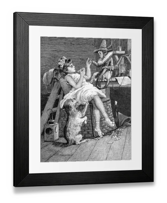 Framed Print : In the monkey theatre, theatre