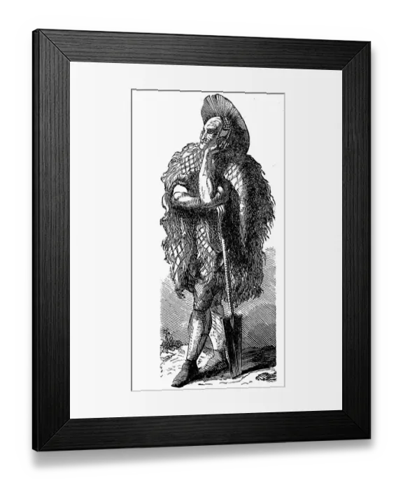 Framed Print : Japan in the late Middle Ages, day labourers