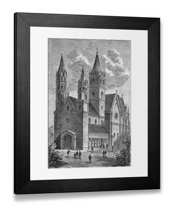 Framed Print : The Church of Our Dear Lady in Arnstadt Framed Print : The Church of Our Dear Lady in Arnstadt
