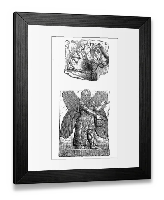 Framed Print : Remains from the ruins of Nineveh