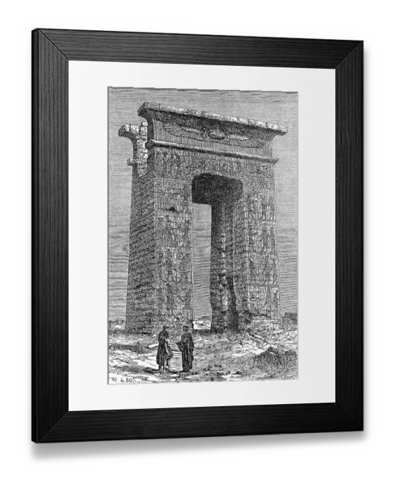 Framed Print : Remains of a temple in Karnak, Egypt