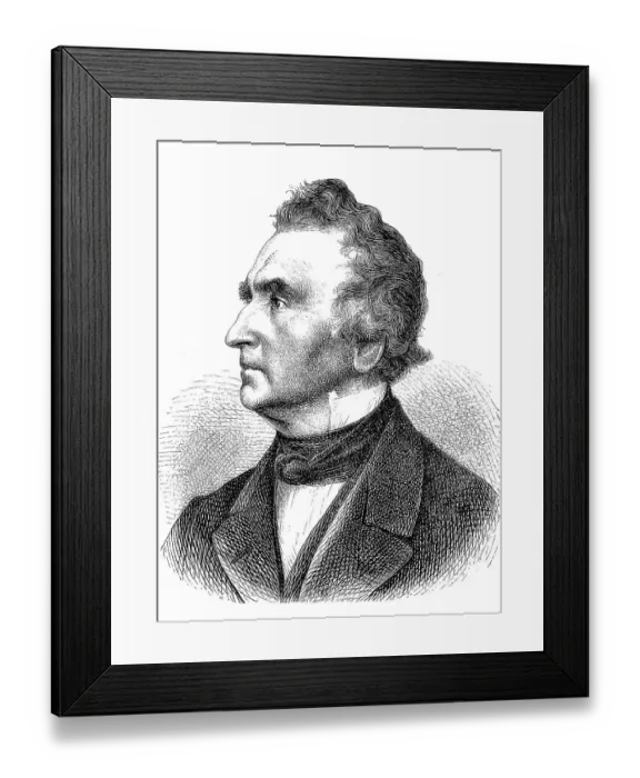Framed Print : Justus Liebig, from 1845 Justus Freiherr von Liebig
