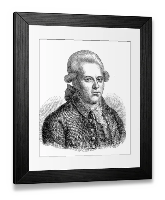 Framed Print : Georg Christoph Lichtenberg, 1 July 1742 Framed Print : Georg Christoph Lichtenberg, 1 July 1742