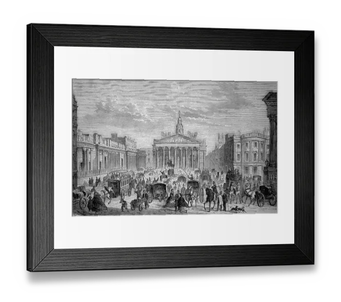 Framed Print : The Bank of London, Royal Exchange and Mansionhouse Framed Print : The Bank of London, Royal Exchange and Mansionhouse