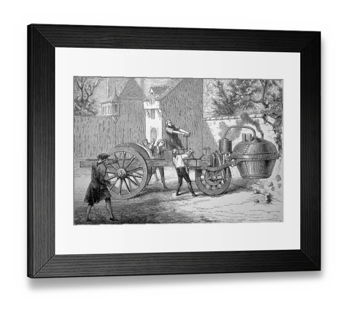 Framed Print : Historical locomotive from 1770