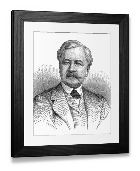 Framed Print : Ferdinand Marie Vicomte de Lesseps