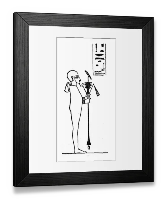 Framed Print : Ptah, the sculptor, is one of the gods of the ancient Egyptian religion