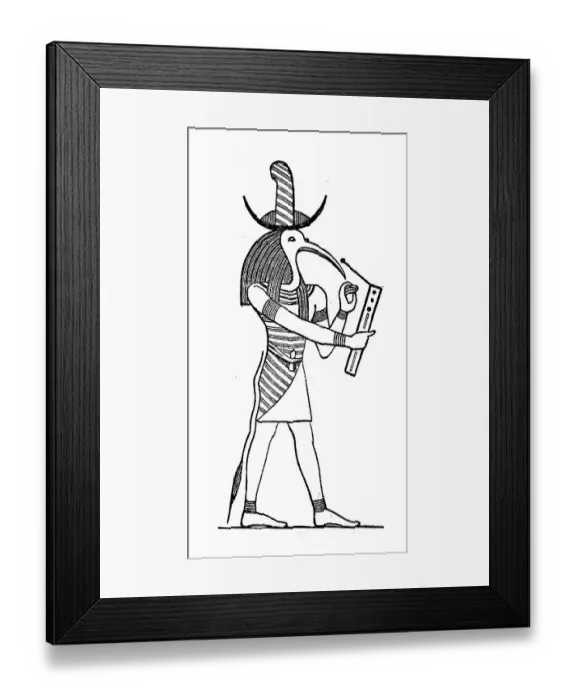 Framed Print : Thoth, Thoth, Tehut, Tahuti, in Egyptian mythology the ibis-headed or pavian-shaped god of the moon Framed Print : Thoth, Thoth, Tehut, Tahuti, in Egyptian mythology the ibis-headed or pavian-shaped god of the moon
