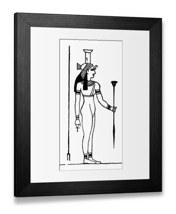 Framed Print : Nephthys, also Neb-hut or Nebet-hut