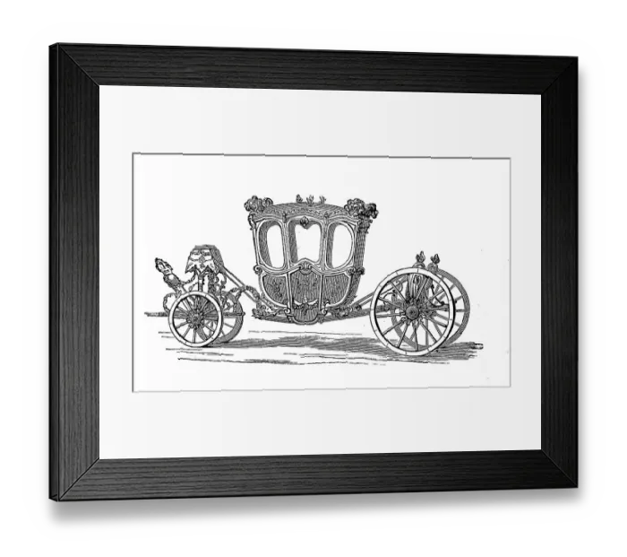 Framed Print : Carriage, gala carriage of King Louis XV