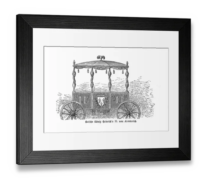 Framed Print : Carriage, City carriage of King Henry II