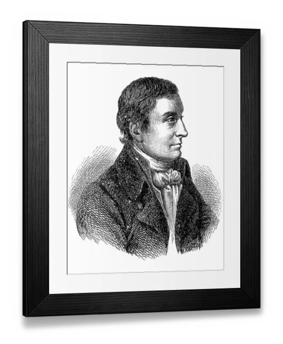 Framed Print : August Friedrich Ernst Langbein