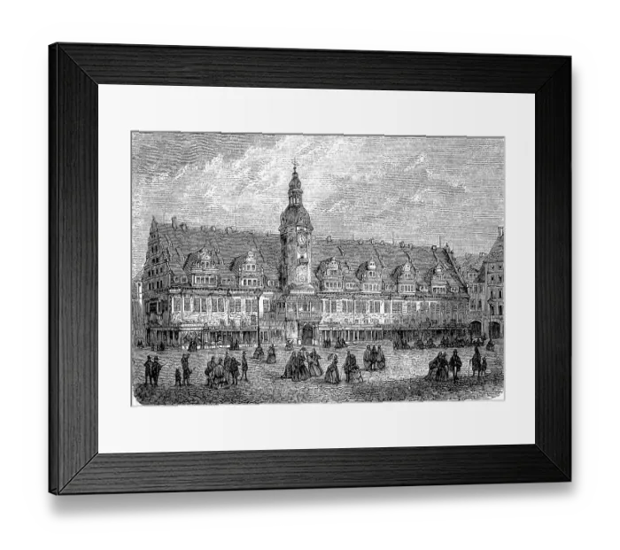 Framed Print : The town hall of Leipzig, Germany Framed Print : The town hall of Leipzig, Germany