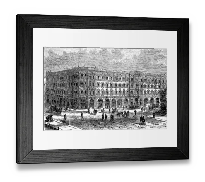 Framed Print : The general German credit institution in Leipzig in Germany