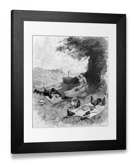 Framed Print : Midday rest in the summer resort Framed Print : Midday rest in the summer resort
