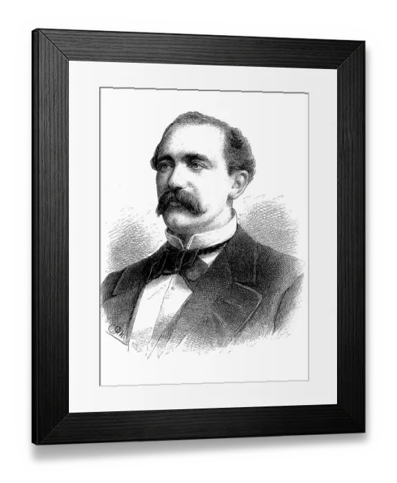 Framed Print : Rudolf Emil Denhardt, 24 March 1845 i- 24 July 1908 Framed Print : Rudolf Emil Denhardt, 24 March 1845 i- 24 July 1908