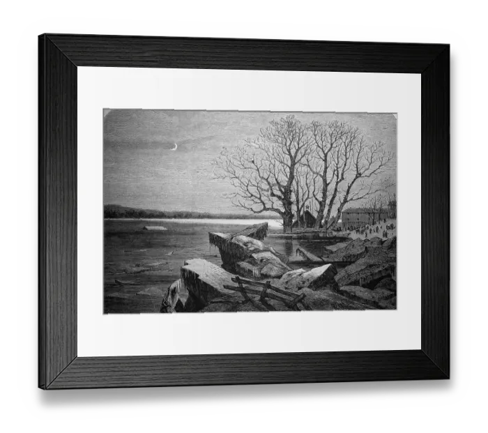 Framed Print : The flooding of the Vistula, here near Thorn Framed Print : The flooding of the Vistula, here near Thorn