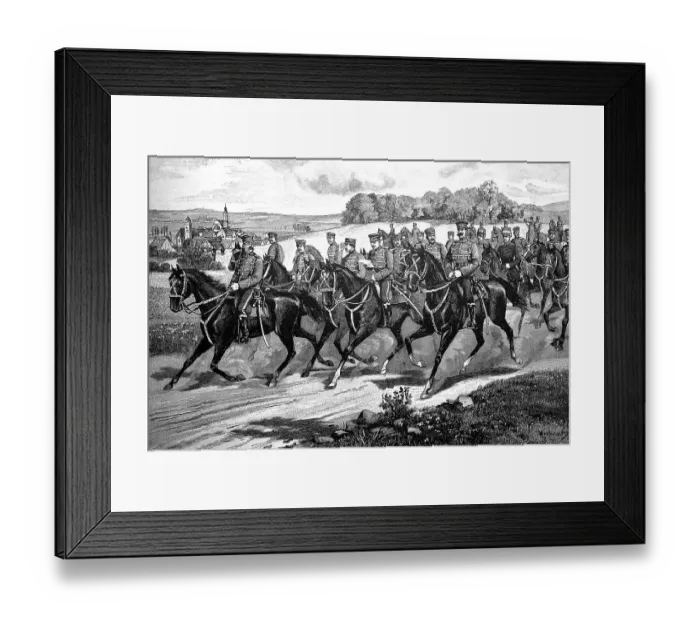 Framed Print : The Zietenhusaren, Hussaren, Hussaren-Regiment von Zieten