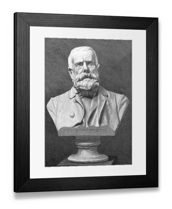 Framed Print : Friedrich Theodor Vischer, from 1870 von Vischer Framed Print : Friedrich Theodor Vischer, from 1870 von Vischer