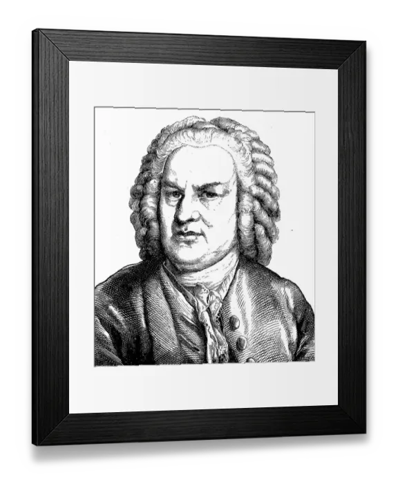 Framed Print : Johann Sebastian Bach, 31 March 1685
