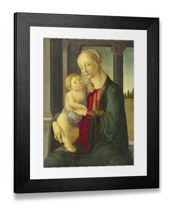 Framed Print : Madonna and Child (c. 1470), Madonna and Child