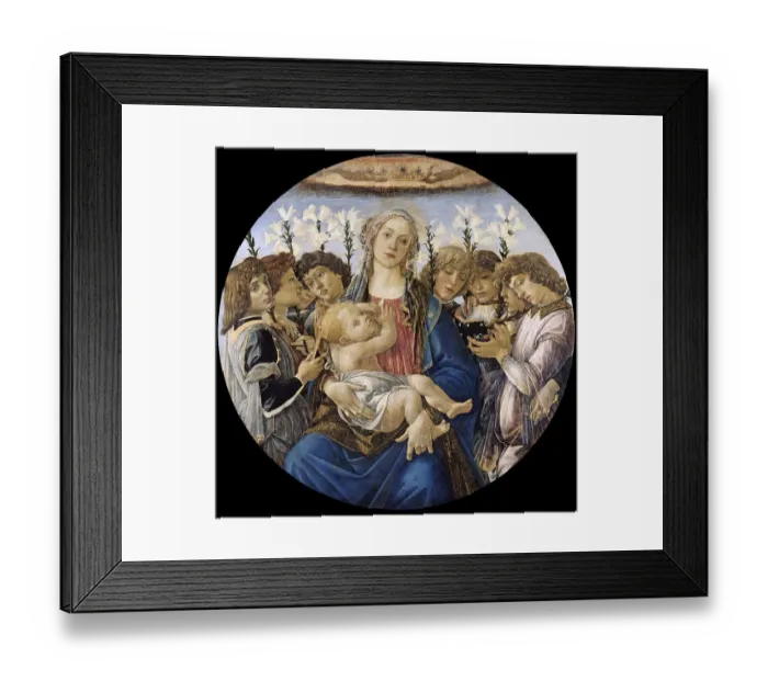 Framed Print : Mary with the Child and Singing Angels (c)