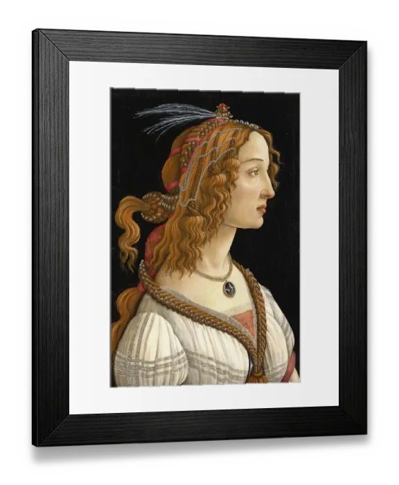 Framed Print : Portrait of Simonetta Vespucci as Nymph (ca)
