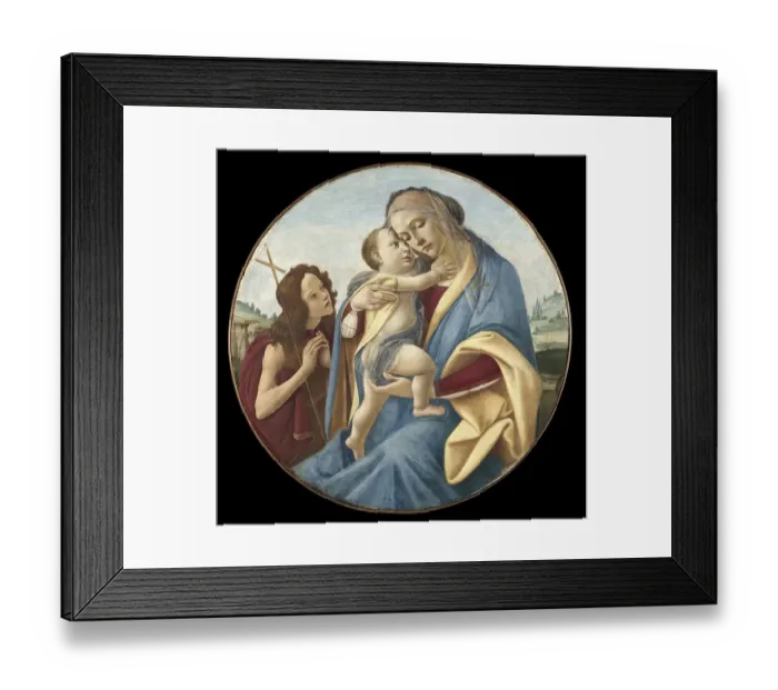 Framed Print : Virgin and Child with the Young Saint John the Baptist (c)