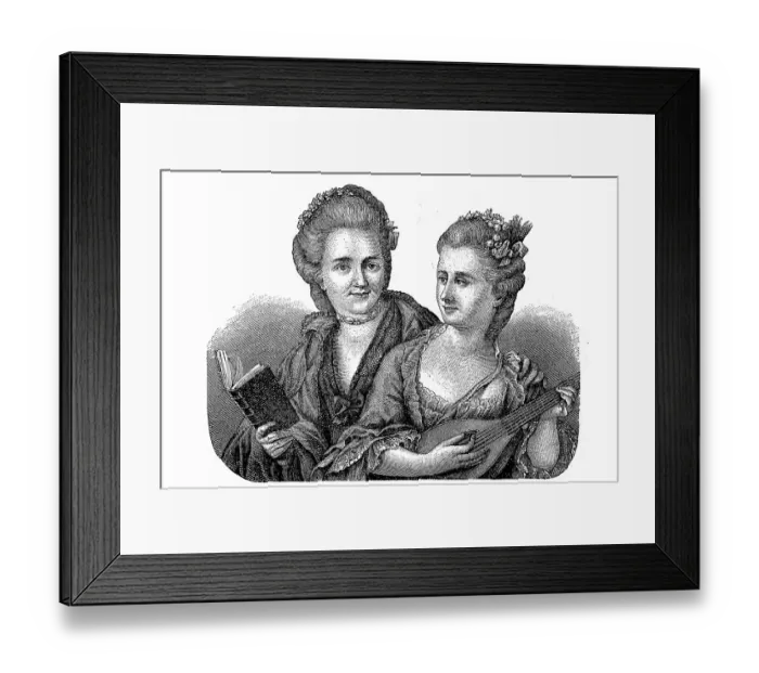 Framed Print : Friederike Oeser, 1748-1829, friend of Goethe