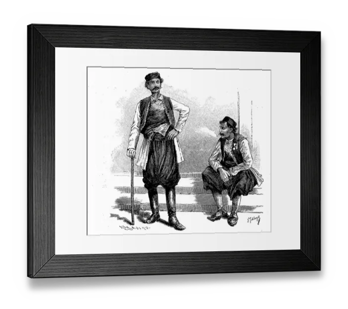 Framed Print : Kawass or Kawassen, Ottoman police servant from Montenegro