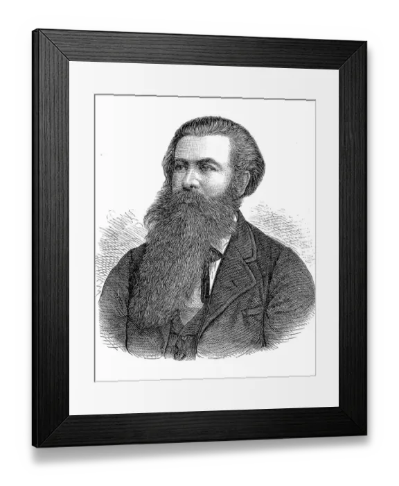 Framed Print : Karl Robert Eduard Hartmann, since 1862 von Hartmann Framed Print : Karl Robert Eduard Hartmann, since 1862 von Hartmann