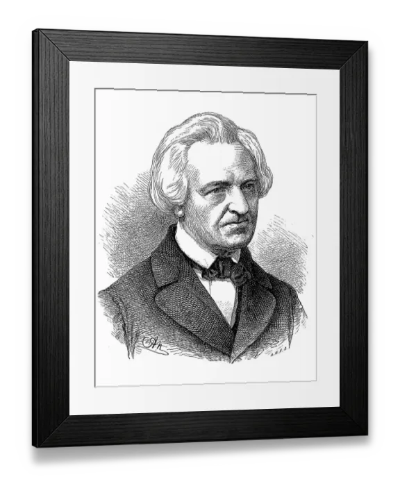 Framed Print : Karl August Hase, from 1883 von Hase