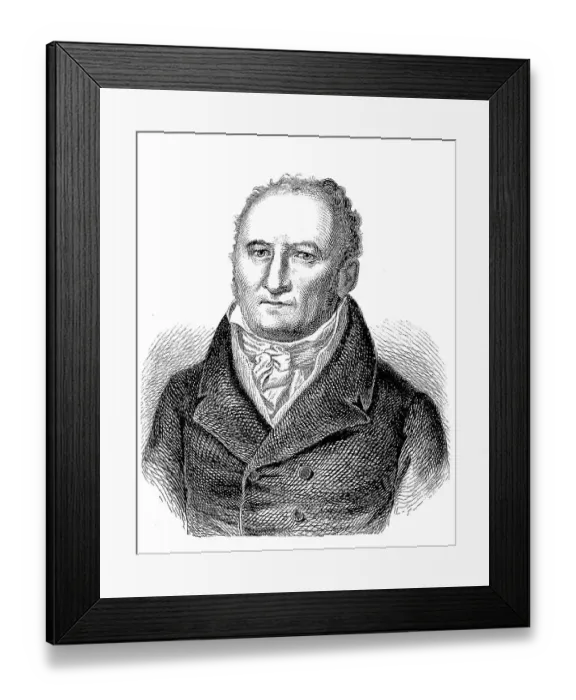 Framed Print : Johann Peter Hebel, 10 May 1760