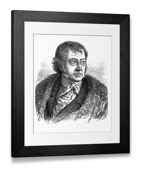 Framed Print : Georg Wilhelm Friedrich Hegel, 27 August 1770