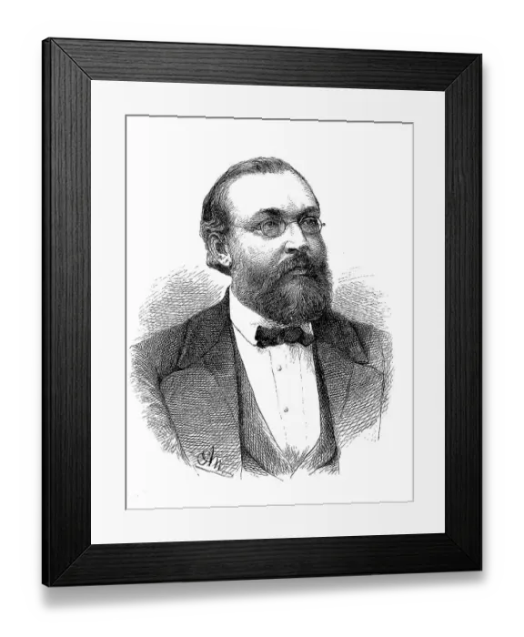 Framed Print : Christian Gottlob Ferdinand Ritter von Hochstetter Framed Print : Christian Gottlob Ferdinand Ritter von Hochstetter