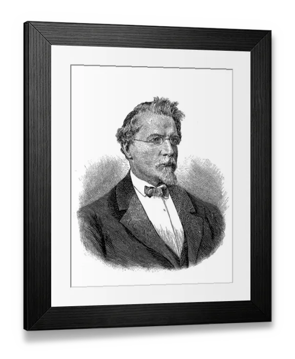 Framed Print : August Wilhelm Hofmann, from 1888 von Hofmann Framed Print : August Wilhelm Hofmann, from 1888 von Hofmann