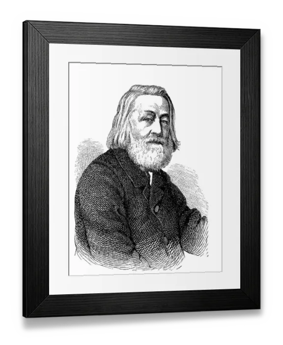 Framed Print : Karl Eduard von Holtei, also Carl von Holtei