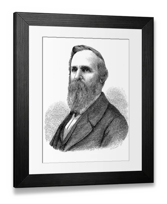 Framed Print : Rutherford Birchard Hayes, 4 October 1822