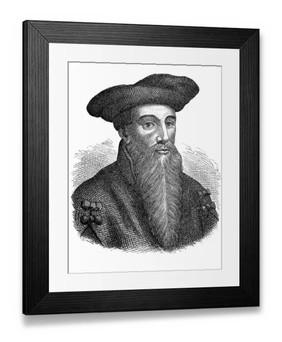Framed Print : Johann Georg Faust, also Georg Faust