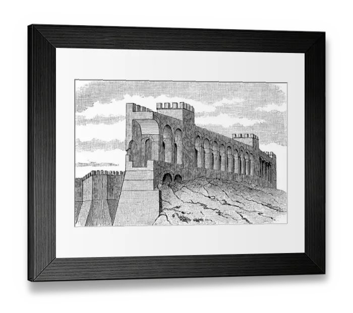 Framed Print : The fortress wall of Rome, Italy Framed Print : The fortress wall of Rome, Italy