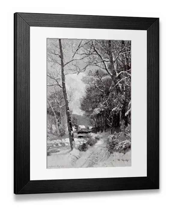 Framed Print : Winter atmosphere in Ilsethal, Ilsetal in the Harz Mountains